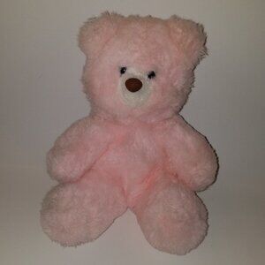 VTG Prestige Toy Corp Pink Teddy Bear Plush 11" Lovey Stuffed Animal Toy 1985